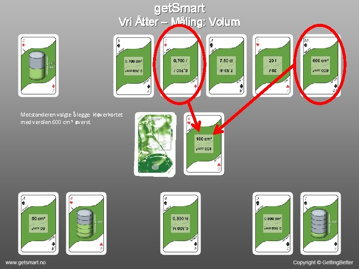 get. Smart Vri Åtter – Måling: Volum Motstanderen valgte å legge kløverkortet med verdien