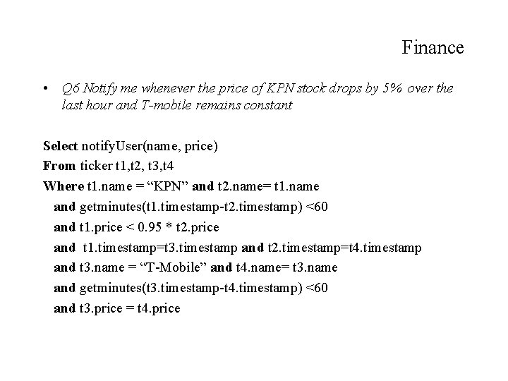 Finance • Q 6 Notify me whenever the price of KPN stock drops by