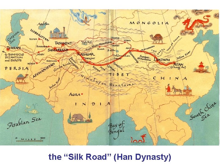 the “Silk Road” (Han Dynasty) 