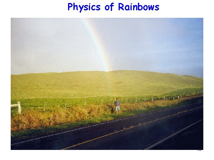 Physics of Rainbows 18 