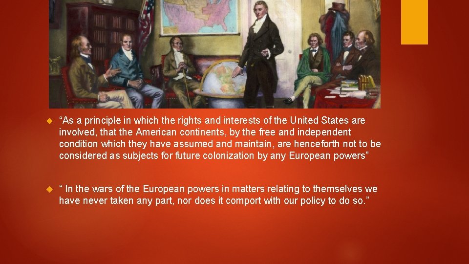  “As a principle in which the rights and interests of the United States