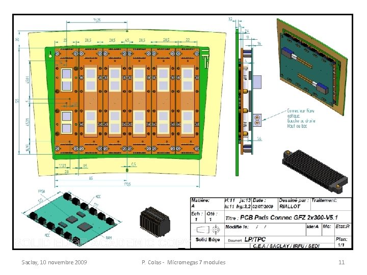 Saclay, 10 novembre 2009 P. Colas - Micromegas 7 modules 11 