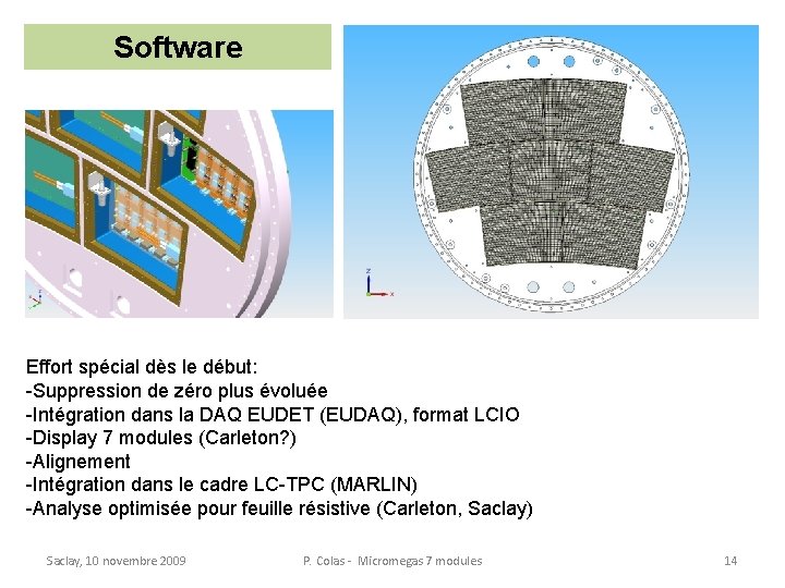 Software Effort spécial dès le début: -Suppression de zéro plus évoluée -Intégration dans la