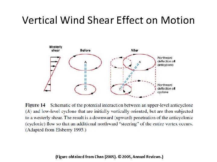 Vertical Wind Shear Effect on Motion (Figure obtained from Chan (2005). © 2005, Annual