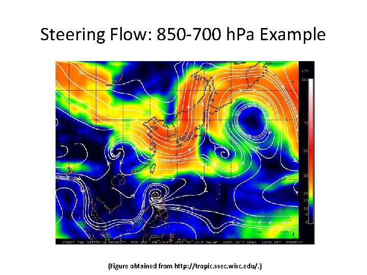 Steering Flow: 850 -700 h. Pa Example (Figure obtained from http: //tropic. ssec. wisc.