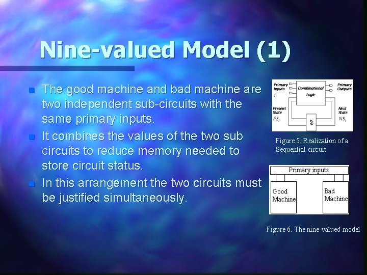 Nine-valued Model (1) n n n The good machine and bad machine are two