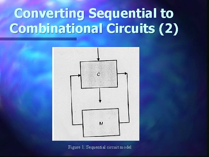 Converting Sequential to Combinational Circuits (2) Figure 1. Sequential circuit model 