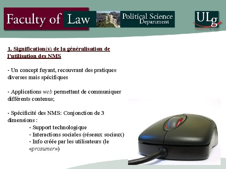 1. Signification(s) de la généralisation de l’utilisation des NMS - Un concept fuyant, recouvrant