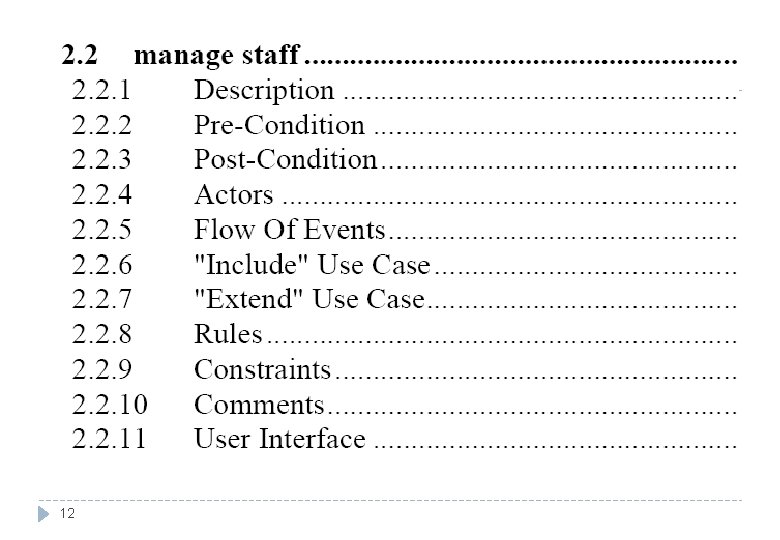 Chapter 4 System Requirements Specification Example CHAPTER 4 SOFTWARE REQUIREMENTS 1 Objectives To introduce