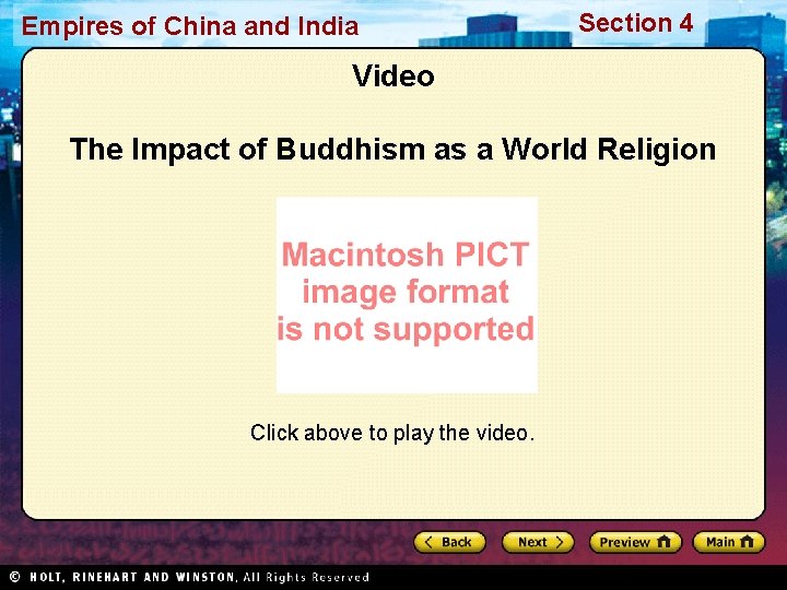 Empires of China and India Section 4 Video The Impact of Buddhism as a