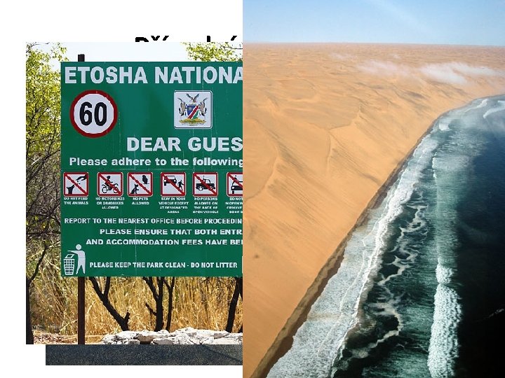 Přírodní podmínky Přiřaď typy krajin k významným oblastem • • • Krajiny JIŽNÍ AFRIKY