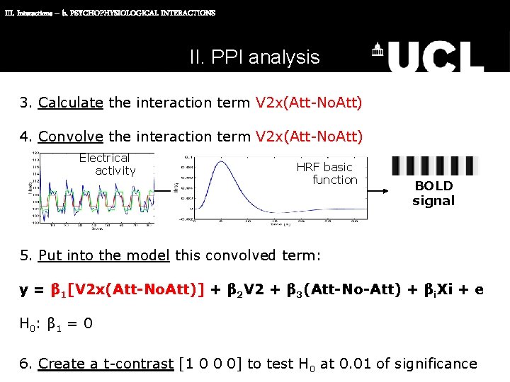 III. Interactions – b. PSYCHOPHYSIOLOGICAL INTERACTIONS II. PPI analysis 3. Calculate the interaction term