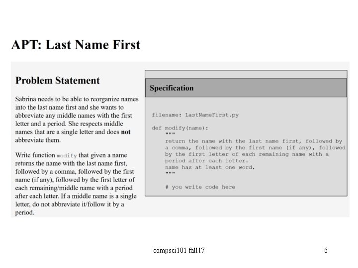 compsci 101 fall 17 6 