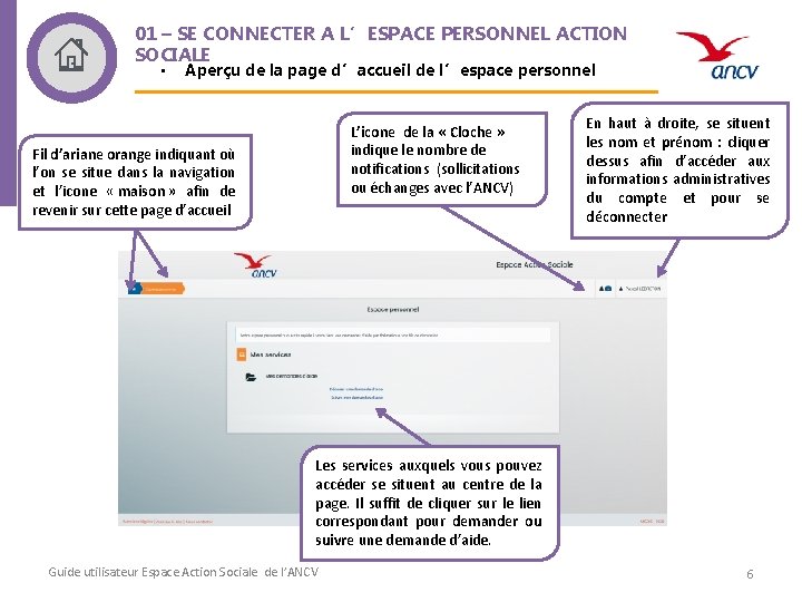 01 – SE CONNECTER A L’ESPACE PERSONNEL ACTION SOCIALE • Aperçu de la page