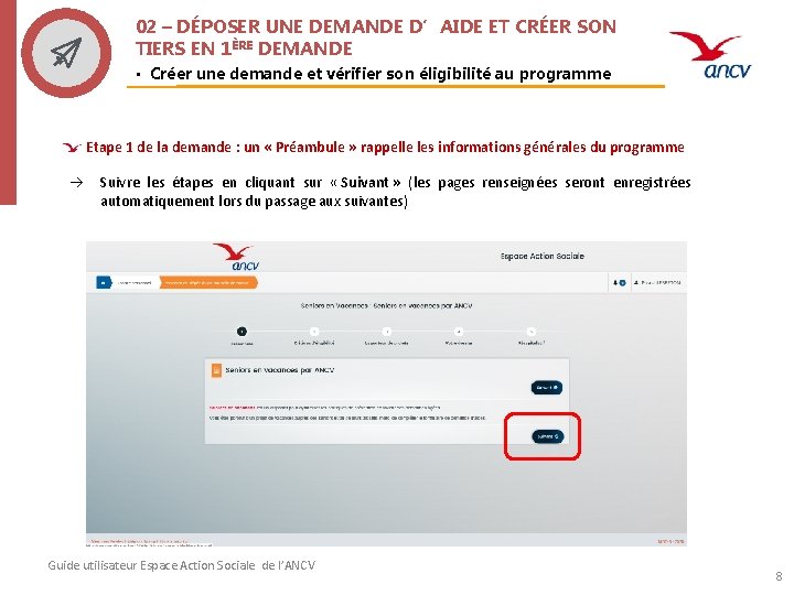 02 – DÉPOSER UNE DEMANDE D’AIDE ET CRÉER SON TIERS EN 1ÈRE DEMANDE •