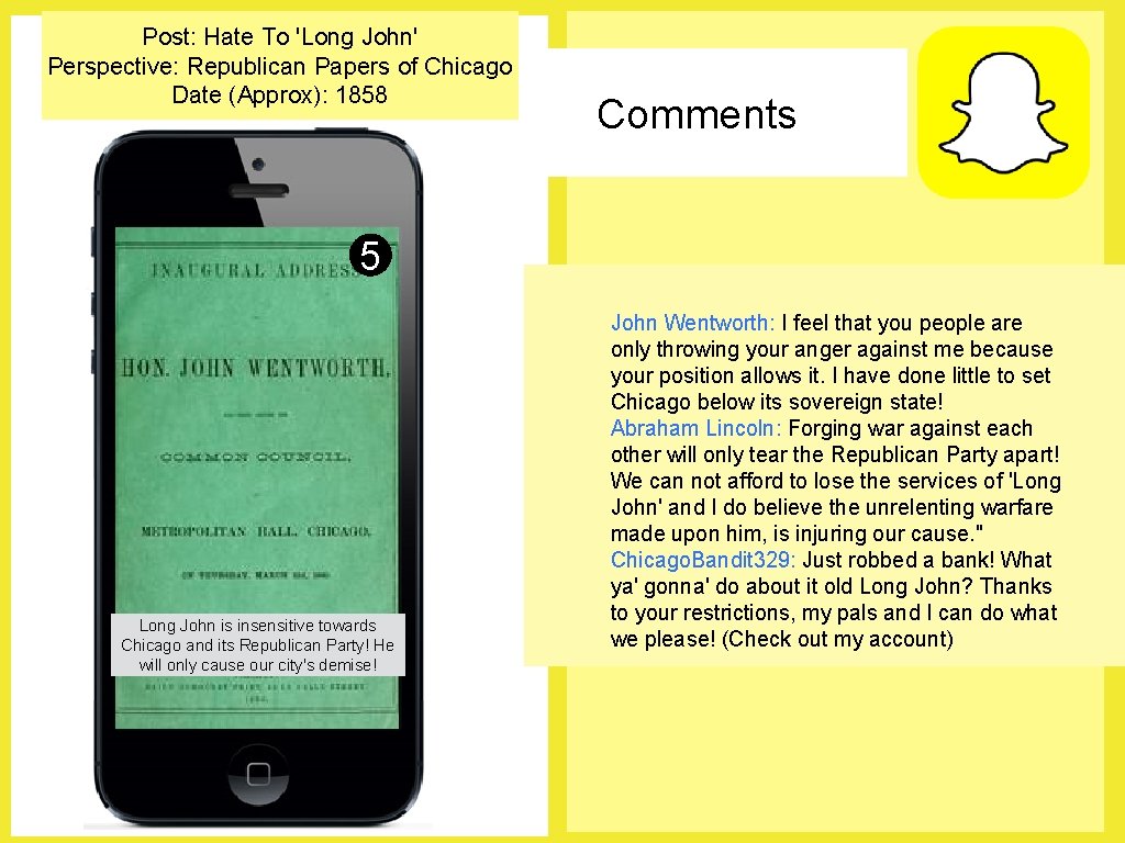 Post: Hate To 'Long John' Perspective: Republican Papers of Chicago Date (Approx): 1858 Comments