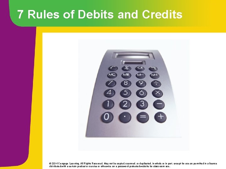 Chapter 3 The Double Entry Framework 2014 Cengage