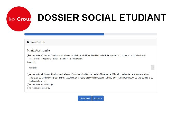 DOSSIER SOCIAL ETUDIANT 