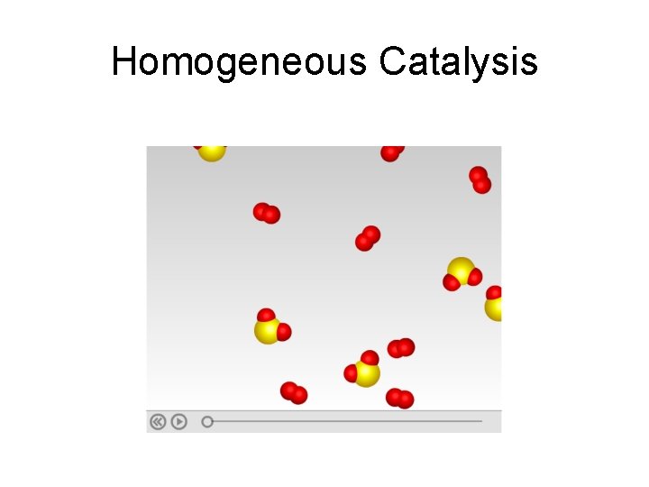 Homogeneous Catalysis 