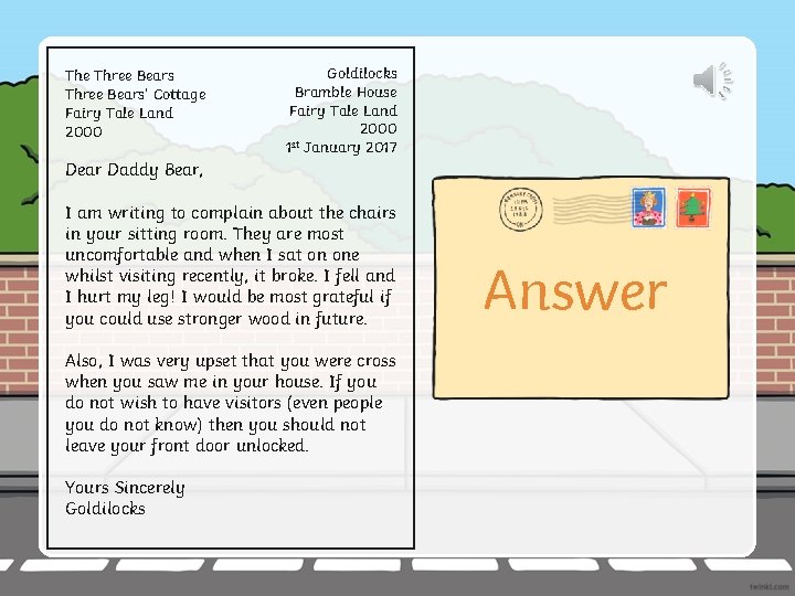 The Three Bears’ Cottage Fairy Tale Land 2000 Goldilocks Bramble House Fairy Tale Land