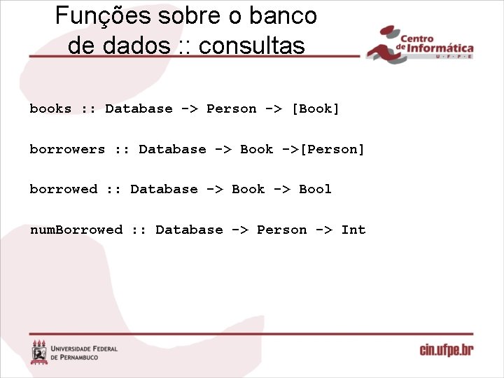 Funções sobre o banco de dados : : consultas books : : Database ->