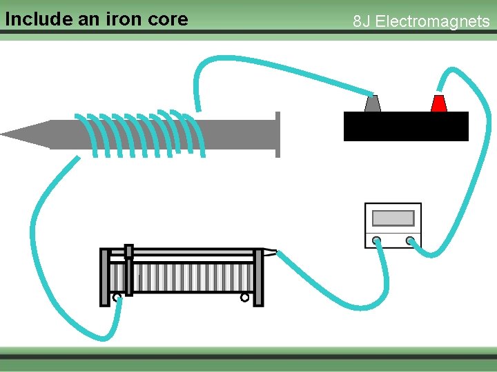 Include an iron core 8 J Electromagnets 