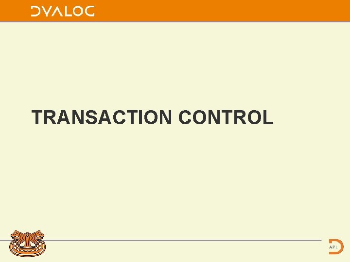 Controlling Transactions Oracle Sql SQL and SQAPL Data Models A Database models
