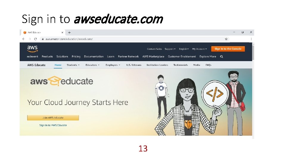 Sign in to awseducate. com 13 