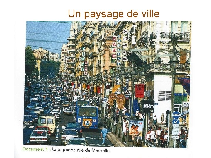 Un paysage de ville 