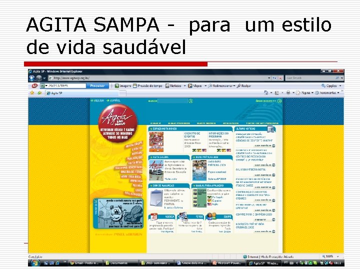 AGITA SAMPA - para um estilo de vida saudável 