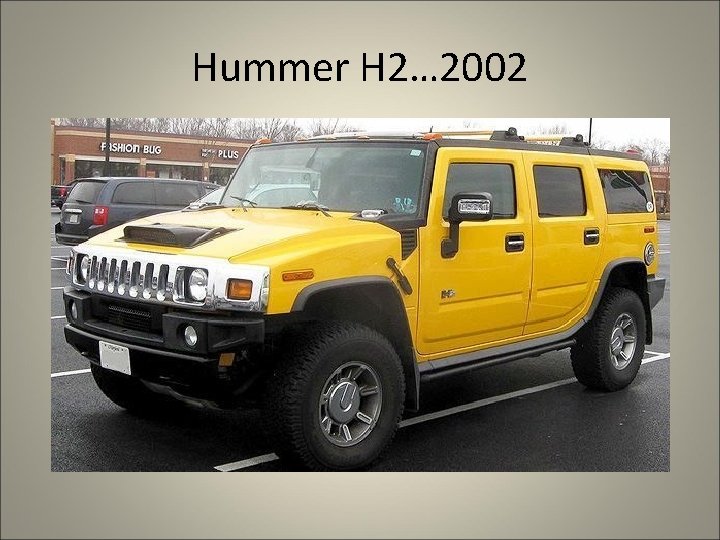 Hummer H 2… 2002 