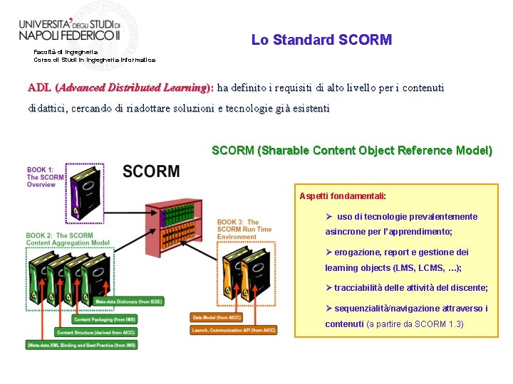 Lo Standard SCORM Facoltà di Ingegneria Corso di Studi in Ingegneria Informatica ADL (Advanced