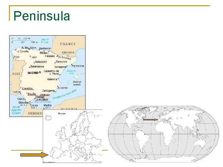 Peninsule 91710 BR What type of land form do