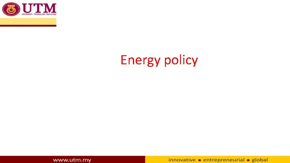 Energy policy 
