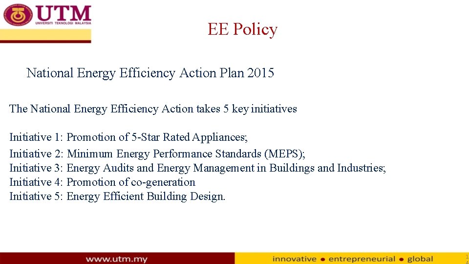 EE Policy National Energy Efficiency Action Plan 2015 The National Energy Efficiency Action takes