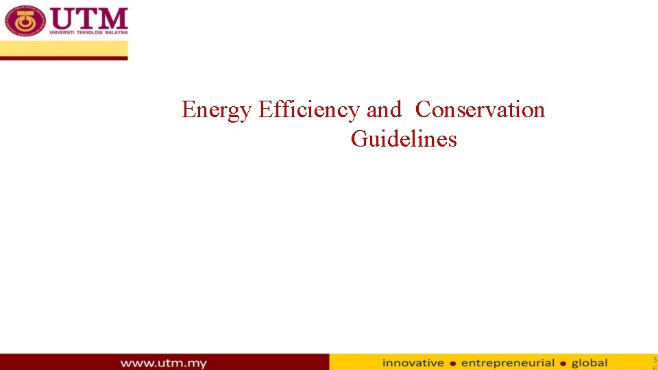 Energy Efficiency and Conservation Guidelines 3 