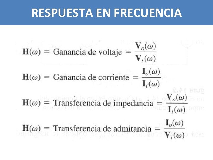 RESPUESTA EN FRECUENCIA 