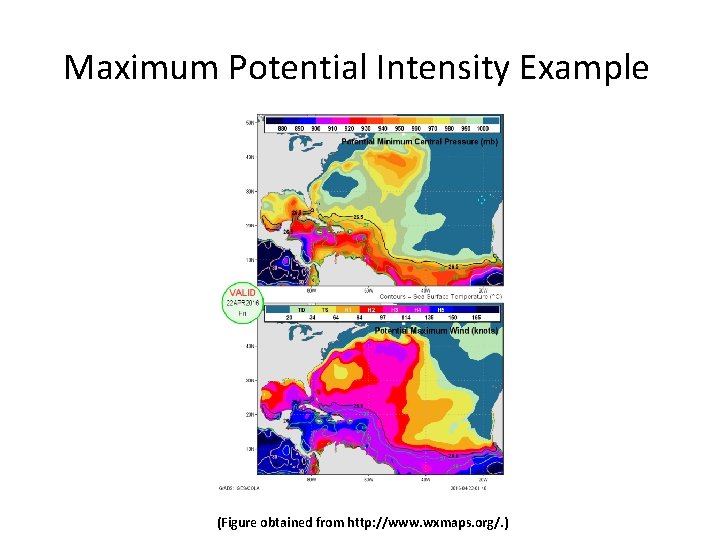 Tropical Cyclone Intensity Change Maximum Potential Intensity pmin