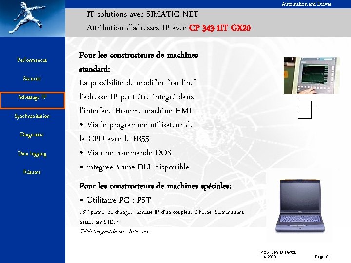 Automation and Drives IT solutions avec SIMATIC NET Attribution d’adresses IP avec CP 343
