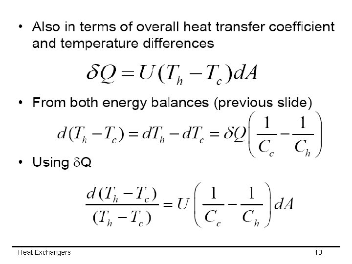 Heat Exchangers 10 