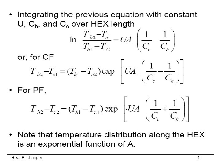 Heat Exchangers 11 