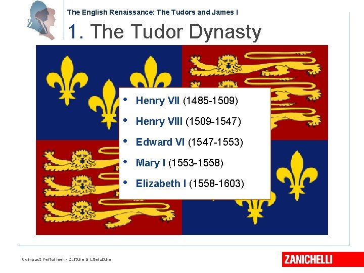 The English Renaissance: The Tudors and James I 1. The Tudor Dynasty • •