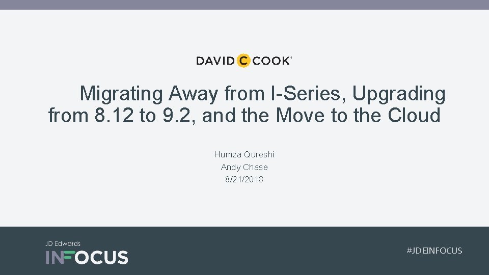 Migrating Away from I-Series, Upgrading from 8. 12 to 9. 2, and the Move
