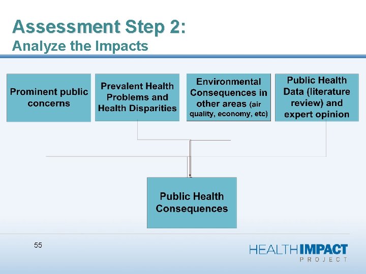 Assessment Step 2: Analyze the Impacts 55 