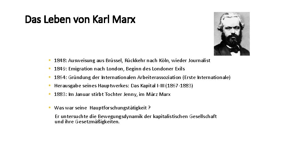 Das Leben von Karl Marx • • • 1848: Ausweisung aus Brüssel, Rückkehr nach