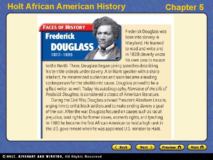 Holt African American History Chapter 5 