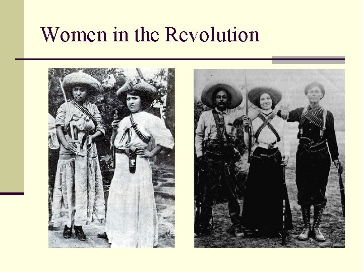 Women in the Revolution 
