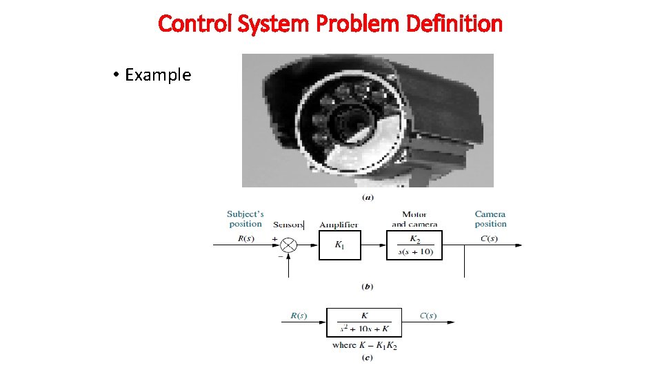 Control System Problem Definition • Example 