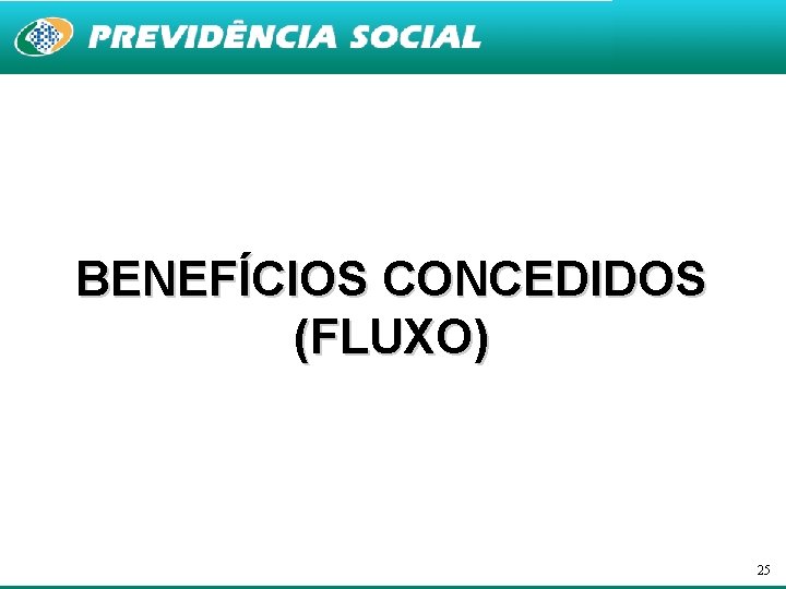 BENEFÍCIOS CONCEDIDOS (FLUXO) 25 