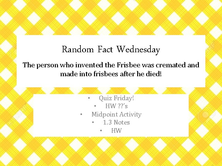 Random Fact Wednesday The person who invented the Frisbee was cremated and made into